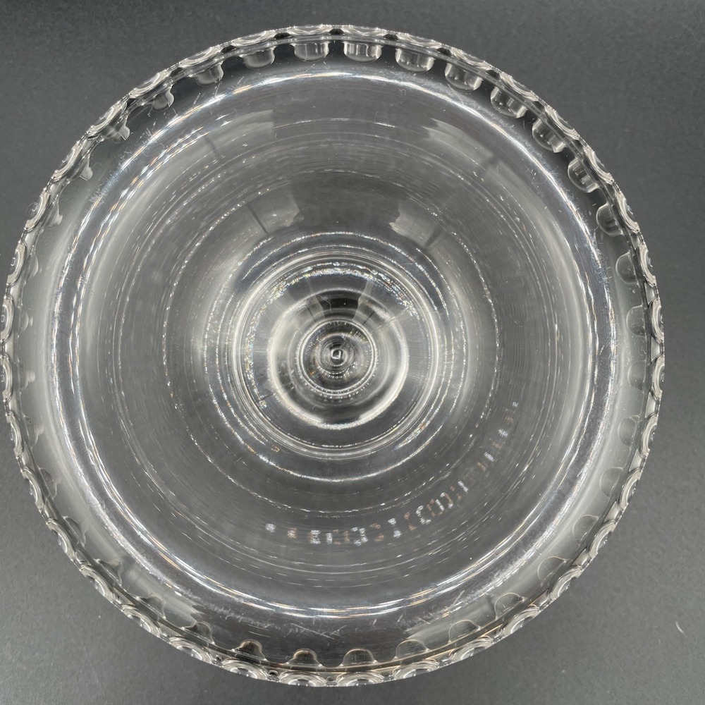 Vintage Candlewick Candle Holder Imperial Glass MCM Dot Border Elegant USA Decor - Picture 3 of 5
